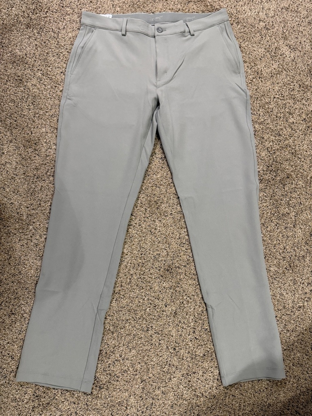 Men's Light Gray Performance Dress Pants